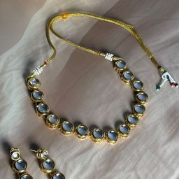 Niska Gold-Plated Kundan Studded Jewellery Set-image-49