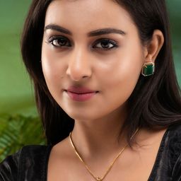 Saraf RS Jewellery Gold-Plated White & Green AD Studded Jewellery Set-38