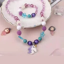 EL REGALO Girls Purple  Blue Jewellery Set-29
