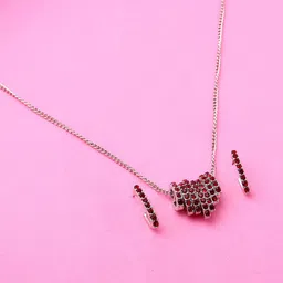 Estele Rhodium-Plated Stone-Studded Alloy Jewellery Set-6