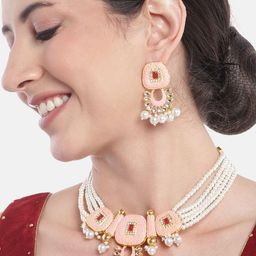 Anouk Gold-Plated Beaded Jewellery Set-image-17