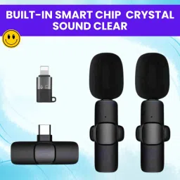 K9 Wireless Microphone Receiver With Recording Clip Mic for Youtube/VloggingP380 Microphone-picture-13