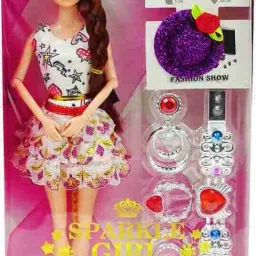 akansha Sparkle Model Doll With Gorgeous And Long Hairs And Maximum Joints For Movement image 2
