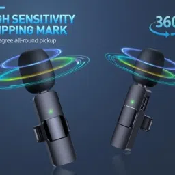 MGEdge Wireless Lapel for YouTube, Vlogging, Recording for Android/iPhone #JustHere A4 Camera Microphone image 3