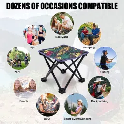folding picnic camping stool easy to carry light wieght Foldable Steel Inversion Chair-picture-6