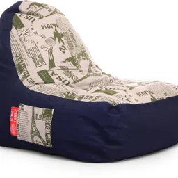 txor XXL Urban Design Denim Canvas Abstract Printed Bean Bag Chair With Bean Filling-picture-34