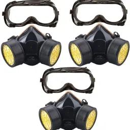 Paint Spray Protection Mask Respirator Silicone Antivirus Half Mask Protection Mask Goggles-37