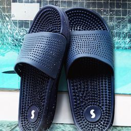 SOLETHREADS REBEL Men ACCU-WALK Ortho Textured Solid Slides image 1
