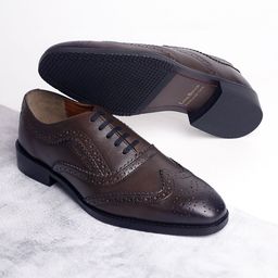 LOUIS STITCH Men Egyptian Crust Leather Wholecut Derby Shoes-image-86