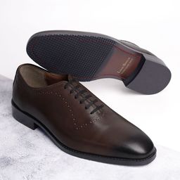 LOUIS STITCH Men Egyptian Crust Leather Wholecut Derby Shoes-image-98