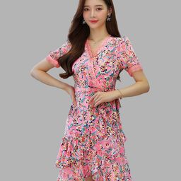 JC Collection Women Pink Floral Dress-image-24