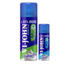 VI-JOHN Men Set of 2 Buttery Cool Shaving Foam with Vitamin E 400 g & 100 g-13