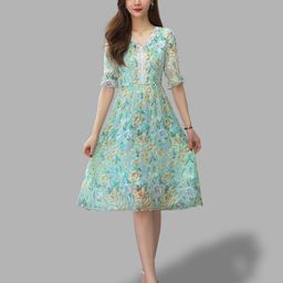 JC Collection Multicoloured Floral Dress-image-79