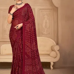 Reboot Fashions Bandhani Pure Chiffon Bandhani Saree-image-75