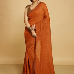 BENGAL HANDLOOM Tasseled Art Silk Taant Saree-picture-47