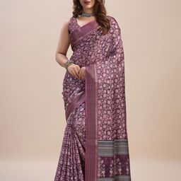 Mitera Ethnic Motifs Printed Zari Pure Silk Saree-16