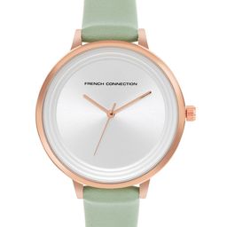 French Connection Solid Dial & Leather Straps Analogue Watch FCN00001C-47