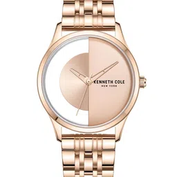 Kenneth Cole Men Rose Gold-Toned Dial & Rose Gold Toned Stainless Steel Bracelet Style Straps Analogue Watch-18