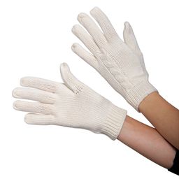 513 Women White Solid Gloves-image-6