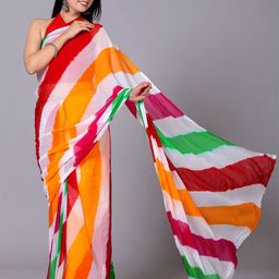 VL SAREES Leheriya Pure Chiffon Leheriya Saree-picture-8