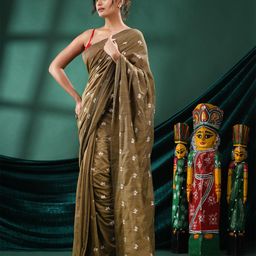 Angoshobha Floral Embroidered Saree-image-82