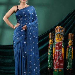 Angoshobha Floral Embroidered Saree-image-45