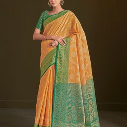 Sangria Floral Woven Design Saree-45