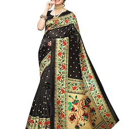 KALINI Polka Dot Printed Kanjeevaram Saree-picture-6