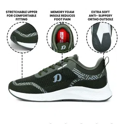 DOCTOR EXTRA SOFT Men Mesh Running Non-Marking Memory Foam Shoes image 2