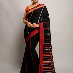 BENGAL HANDLOOM Ethnic Motifs Woven Design Saree-image-20