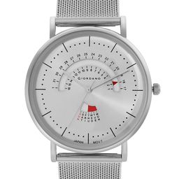 GIORDANO Men Dial & Stainless Steel Bracelet Style Straps Analogue Watch GZ-50073-11-13