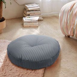 S9home by Seasons Blue Striped Round Floor Cushion-picture-30
