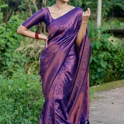 KALINI Woven Design Zari Pure Silk Banarasi Saree-picture-36