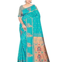 RANGRASIYA Ethnic Woven Design Paithani Saree-picture-31