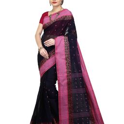 WoodenTant Ethnic Motif Pure Cotton Taant Saree-55