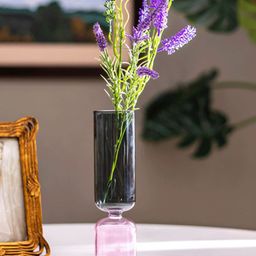 THEDECORKART Transparent Glass Flower Vase-11