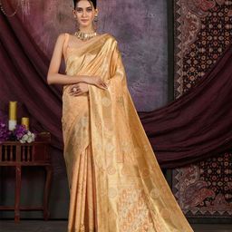 MIMOSA Floral Woven Design Zari Kanjeevaram Saree-picture-54