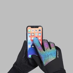 Alexvyan Men Warm Winter Reflecting Windstorm Synthetic Riding Gloves-image-59