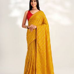 Sangria Striped Silk Blend Saree-picture-11