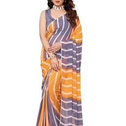 ROOP SUNDARI SAREES Leheriya Printed Pure Georgette Ready to Wear Saree-image-68