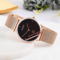 Voylla Women Stainless Steel Bracelet Style Straps Analogue Watch 8905124489798-image-47