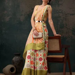 Silk Land Bandhani Zari Banarasi Saree-picture-41