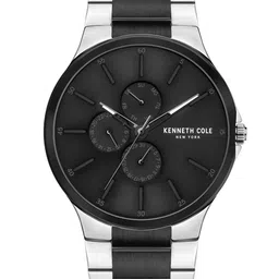 Kenneth Cole Men Black Dial Stainless Steel Analogue Multi Function Watch KCWGK2123503MN-36