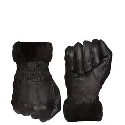 Alexvyan Women Leather Thermal Soft Warm Gloves-picture-10