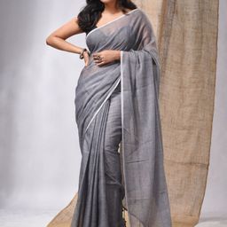 Charukriti Tassels Pure Cotton Saree-image-35