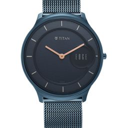 Titan Men Dial & Stainless Steel Bracelet Style Straps Analogue Watch 1843QM01-image-53