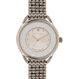 GIORDANO Women Silver-Toned Embellished Dial & Silver Toned Bracelet Style Straps Analogue Watch-image-56