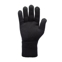 513 Men Black Solid Knitted Gloves-image-74