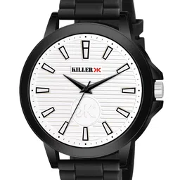 Killer Men Brass Dial & Regular Straps Analogue Watch KL-9613-WHITE-17