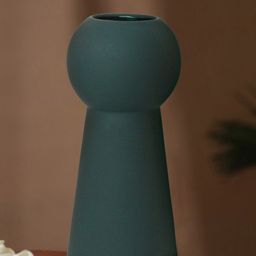 TIED RIBBONS Green Ceramic Flower Vase-34